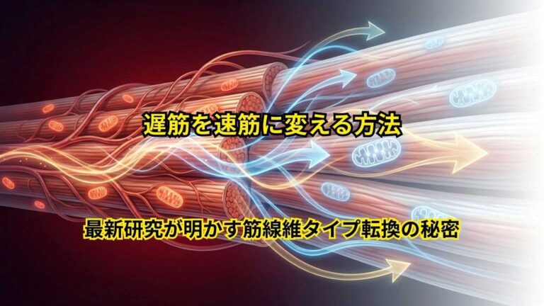 遅筋を速筋に変える方法