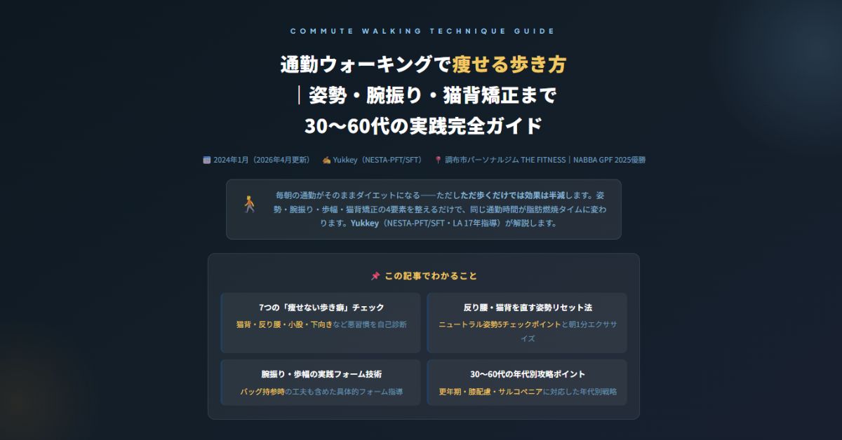 通勤ウォーキングで痩せる歩き方
