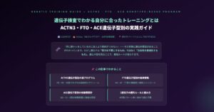 遺伝子検査でわかる自分に合ったトレーニング