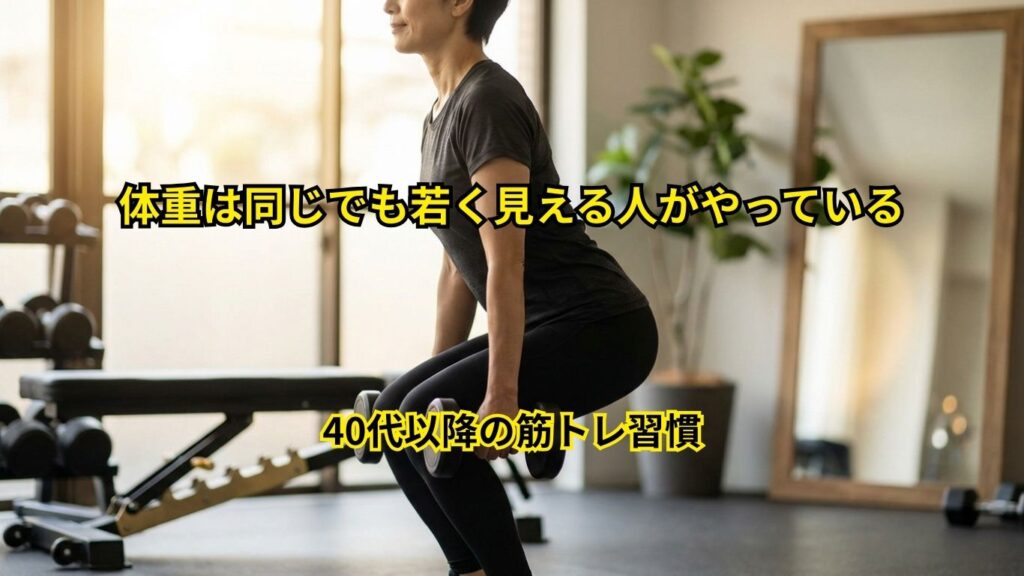 40代以降の筋トレ習慣