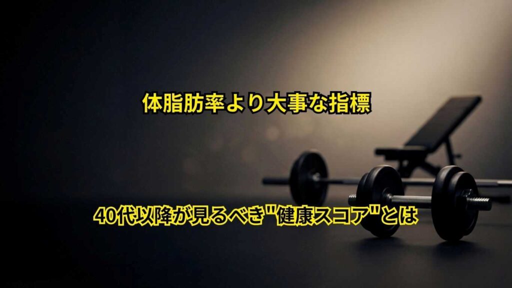 体脂肪率より大事