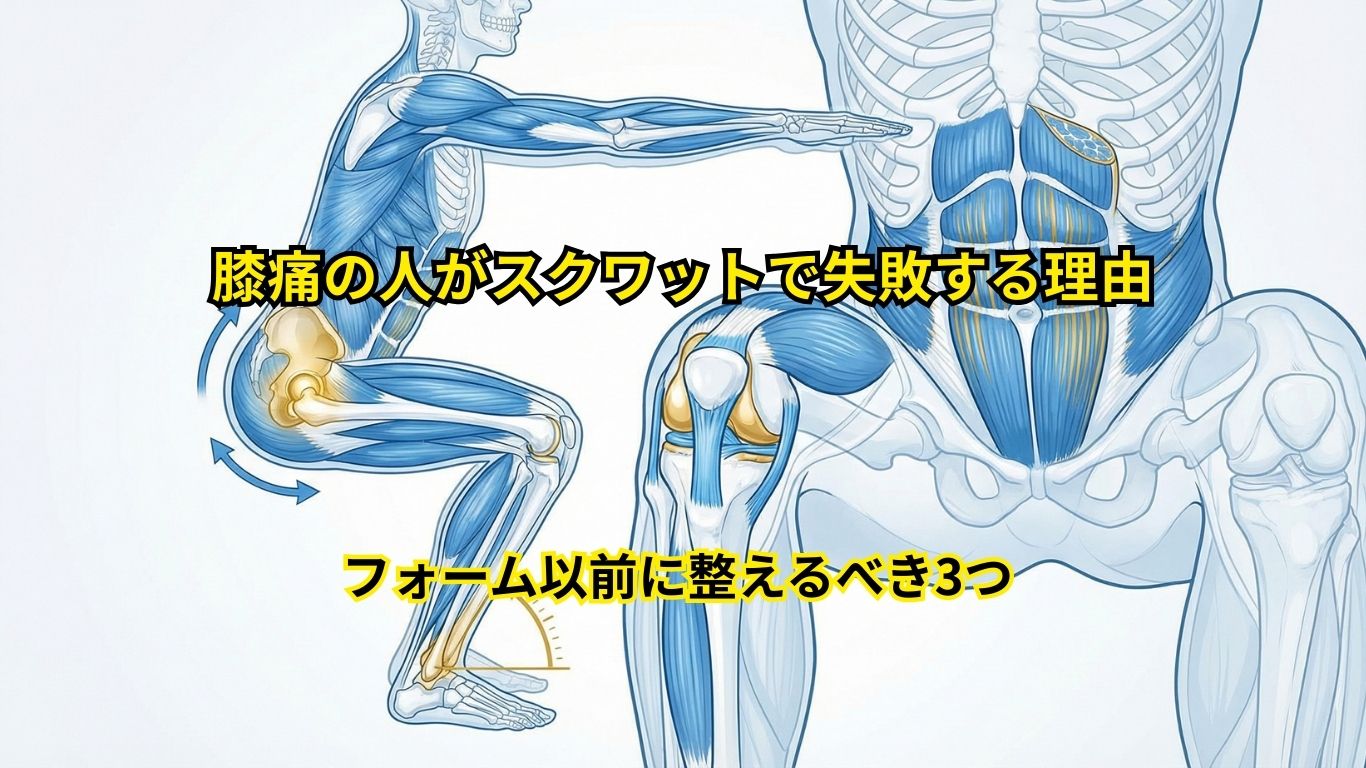 膝痛でスクワット