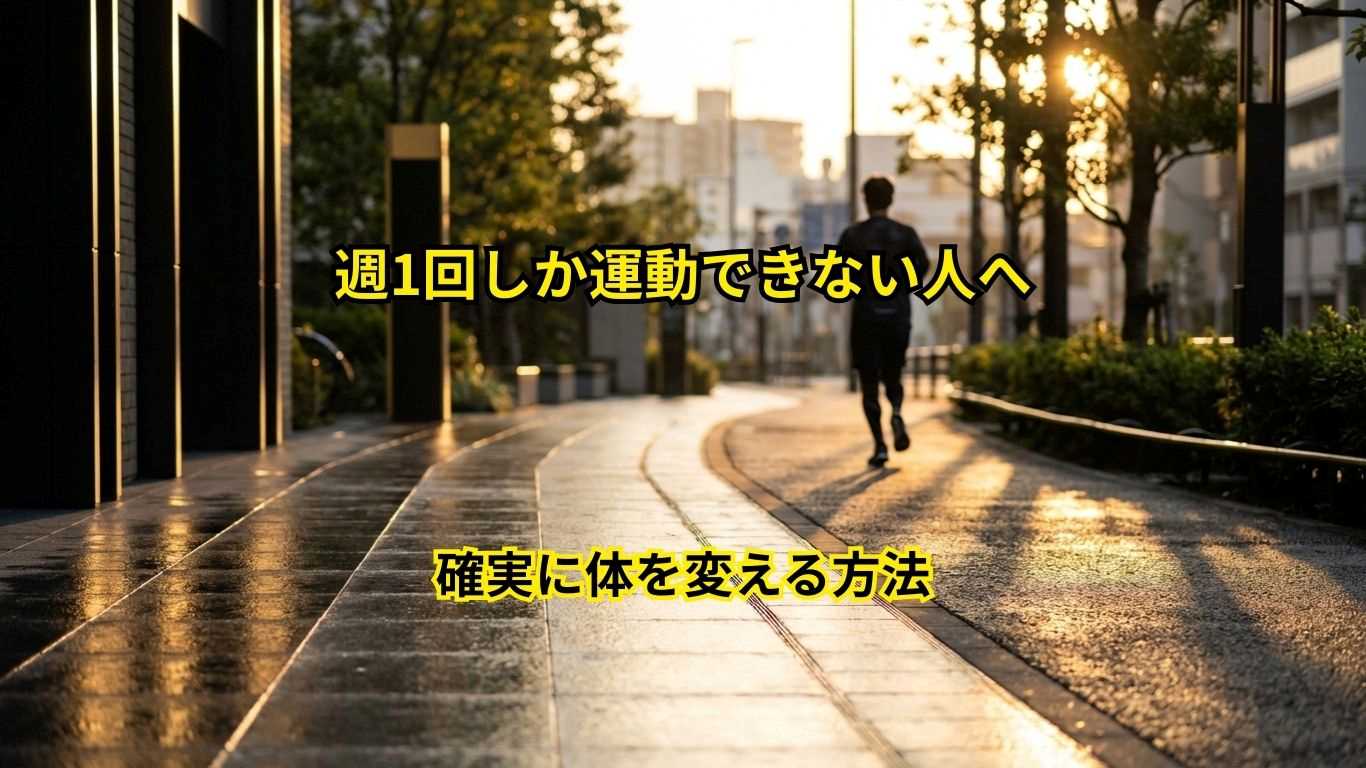 週1回しか運動できない人