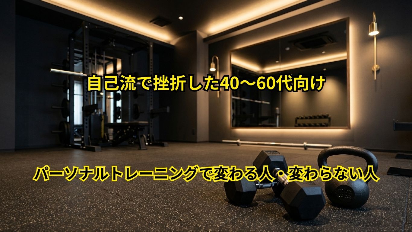 パーソナルトレーニングで変わる人・変わらない人