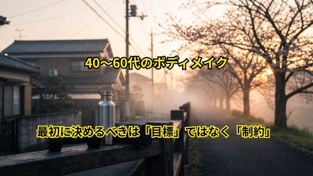 40〜60代のボディメイク