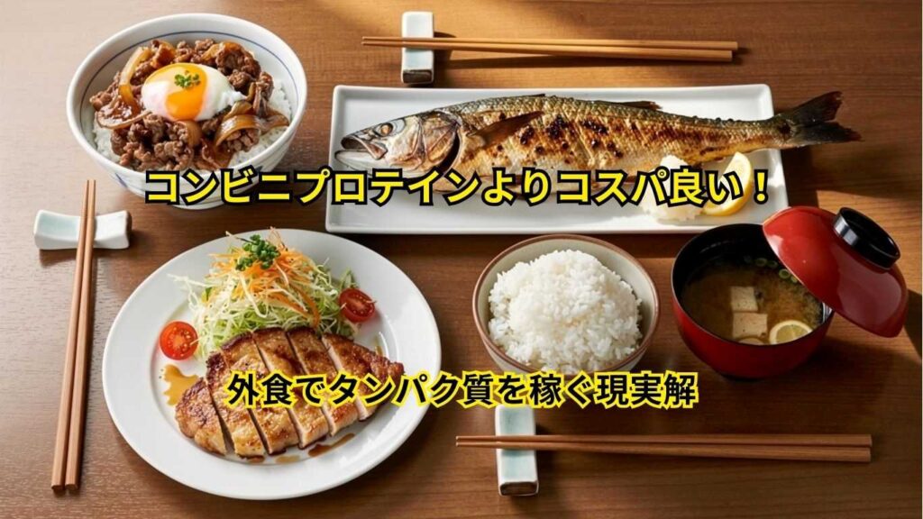 外食でタンパク質