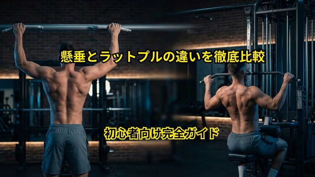 懸垂とラットプルダウン