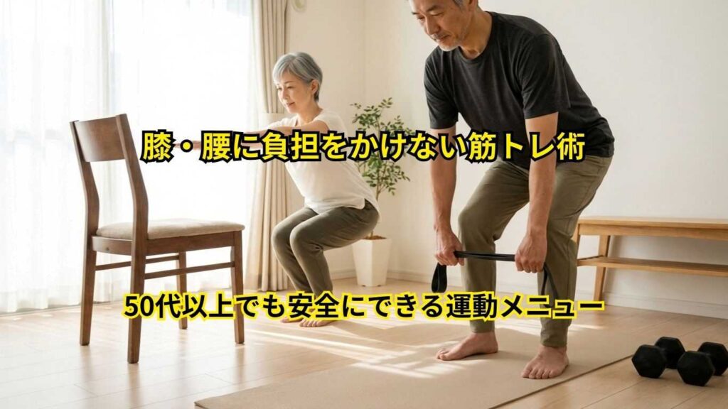 膝・腰に負担をかけない筋トレ