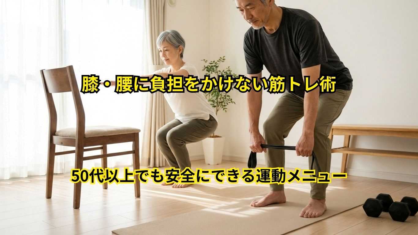 膝・腰に負担をかけない筋トレ