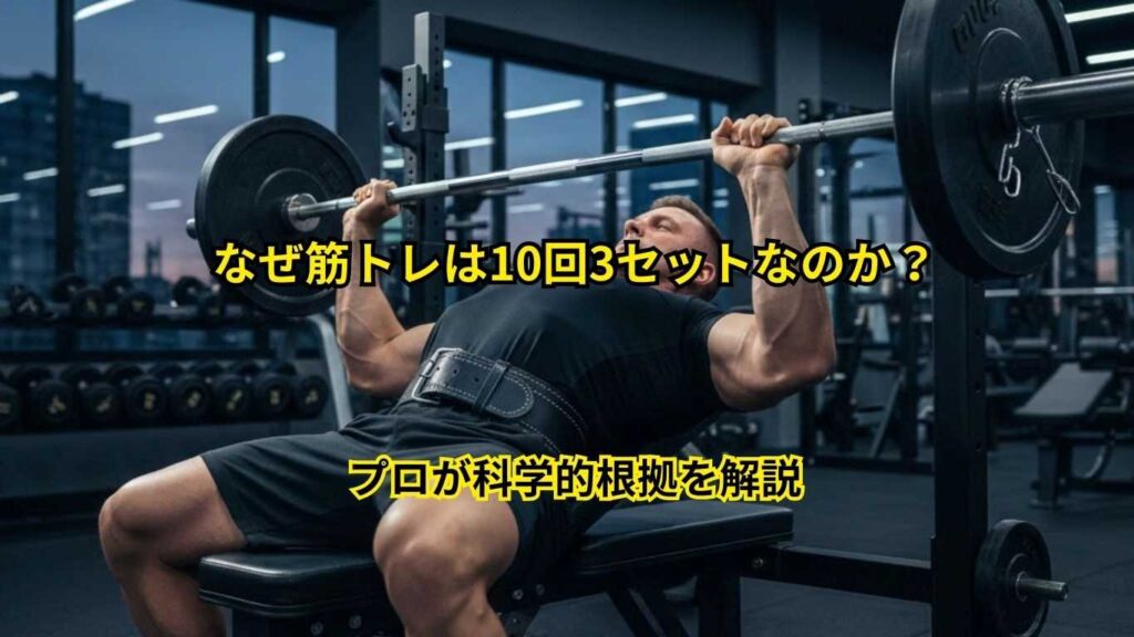 なぜ筋トレは10回3セットなのか