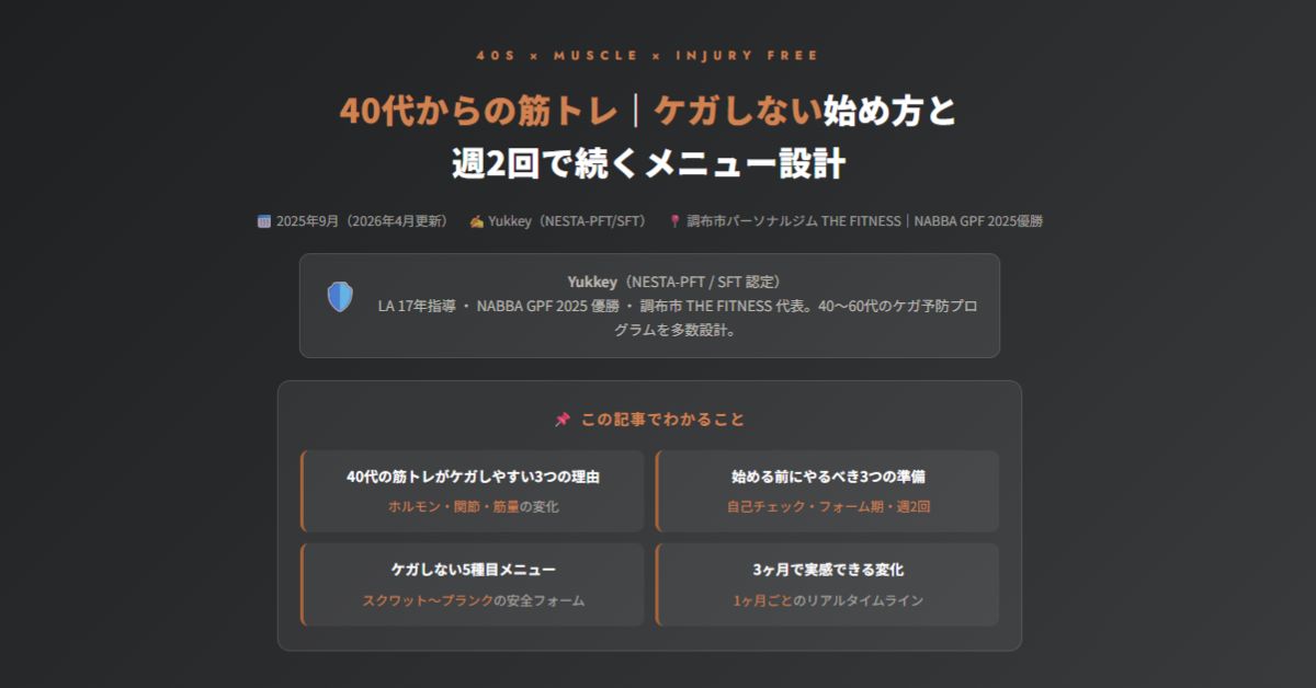 40代からの筋トレ