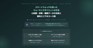 スマートウォッチを使ったウォーキングダイエットの方法