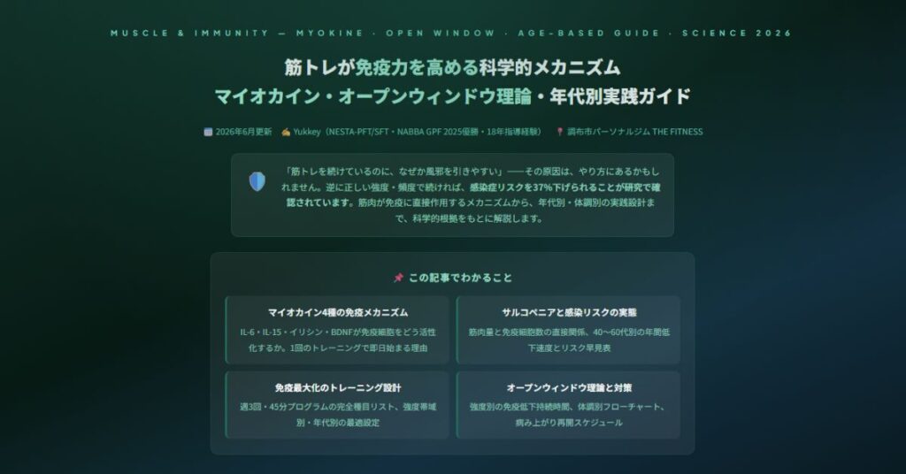 筋トレが免疫力を高める科学的メカニズム