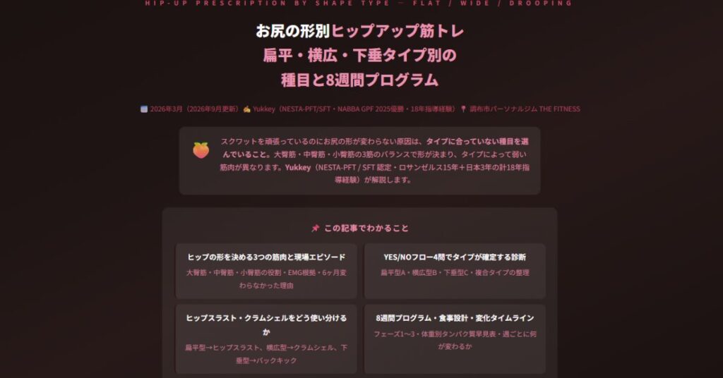 ヒップアップ筋トレ