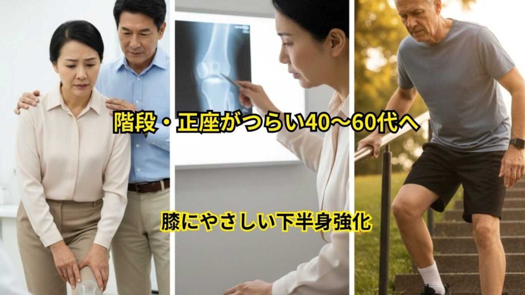 膝にやさしい下半身強化