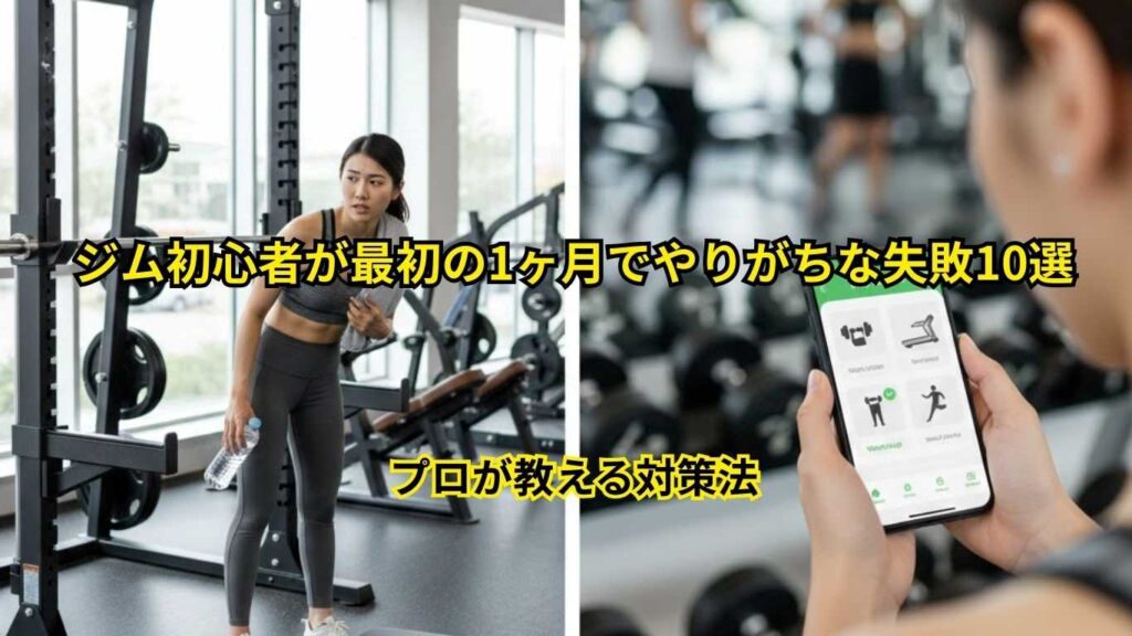 ジム初心者が1ヶ月で必ずやる失敗