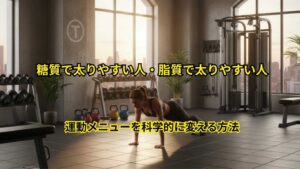 糖質で太りやすい人・脂質で太りやすい人