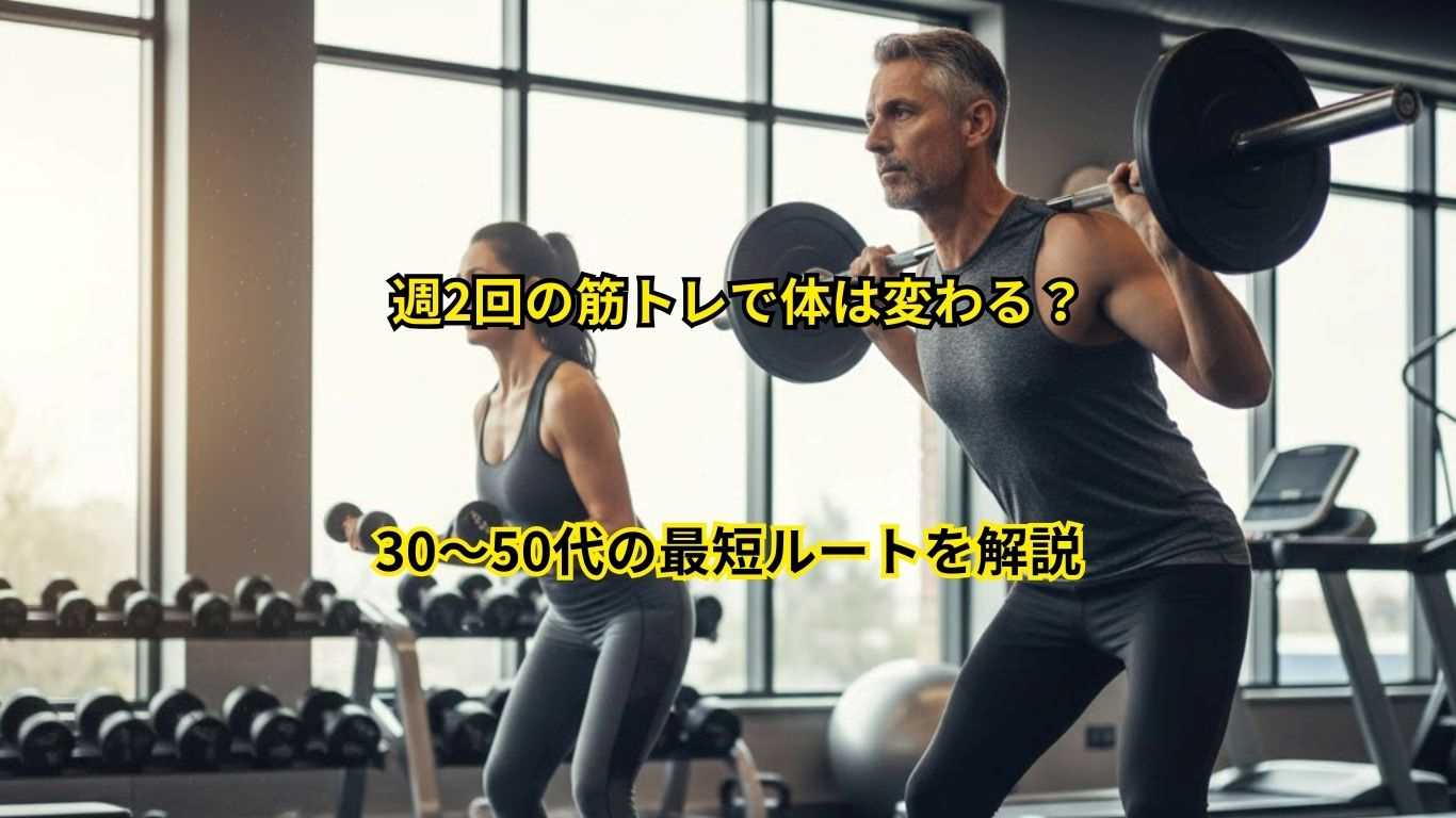 週2回の筋トレで体は変わる