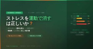 ストレスを運動で消せる？