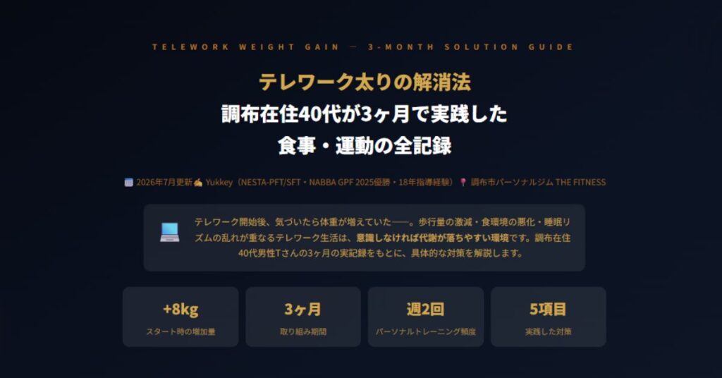 テレワーク太りの解消法