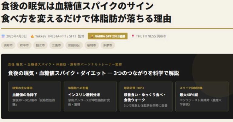食べ方で体脂肪が落ちる理由