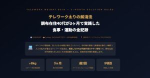 テレワーク太りの解消法