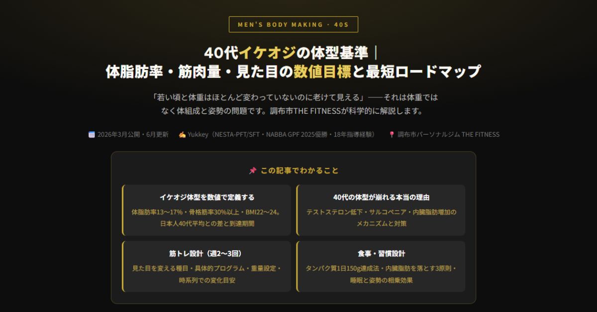 40代イケオジの体型
