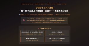 プロテインバー比較
