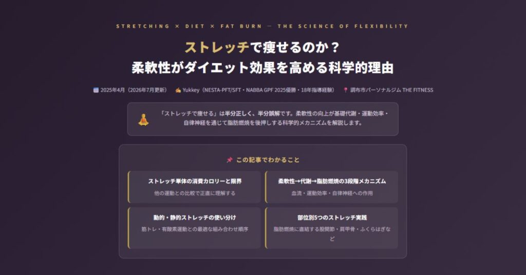 ストレッチで痩せるのか？