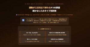 運動が三日坊主で終わる4つの原因