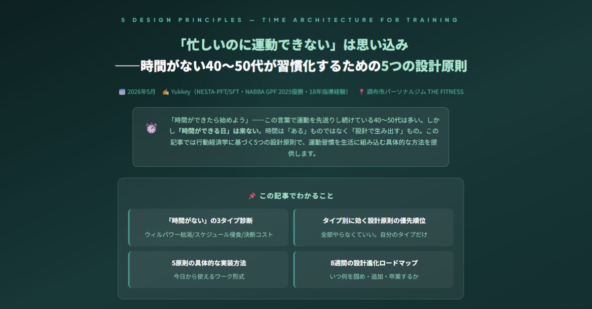 忙しいのに運動できない