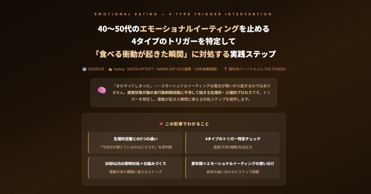 40〜50代のエモーショナルイーティングを止める