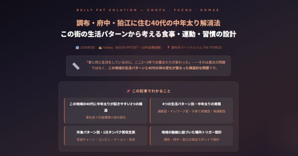 40代の中年太り解消法