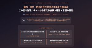 40代の中年太り解消法