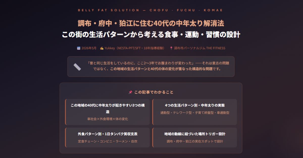 40代の中年太り解消法