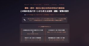 調布・府中・狛江に住む40代の中年太り解消法