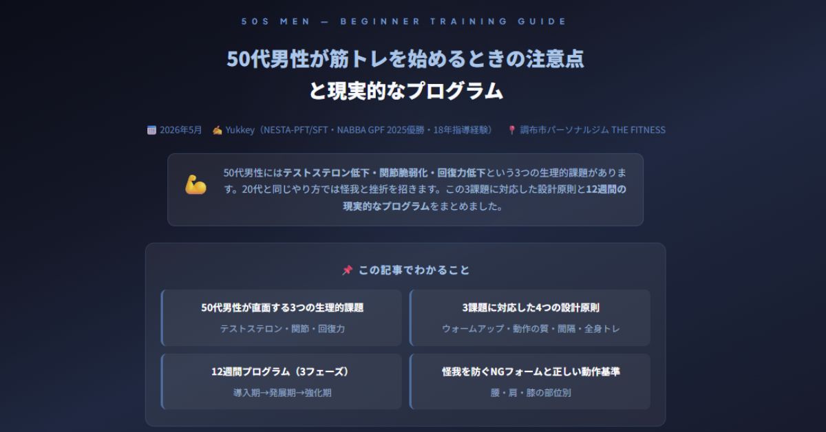 50代男性が筋トレを始める