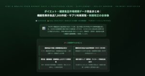 ダイエット・健康食品市場規模データ