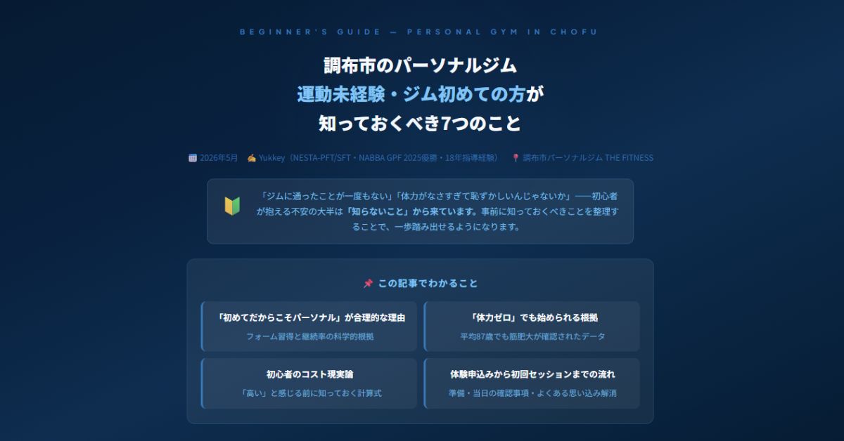 調布市のパーソナルジム