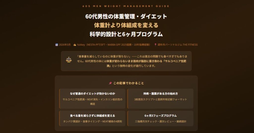 60代男性の体重管理・ダイエット