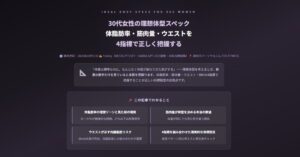 30代女性の筋肉量の目安