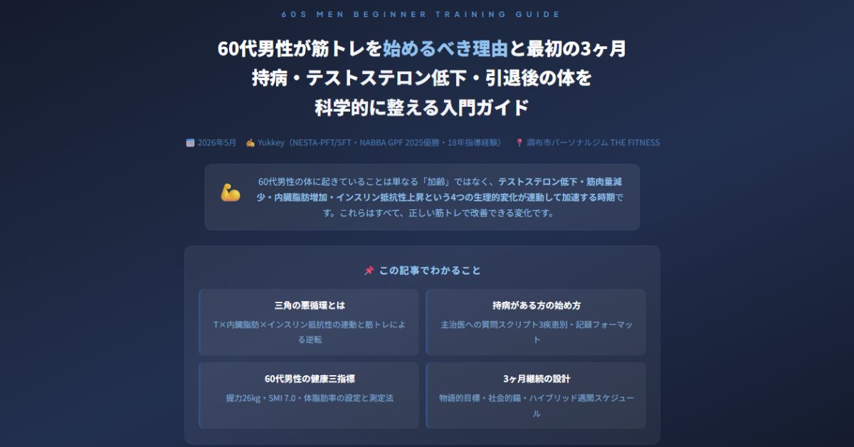 60代男性が筋トレを始めるべき理由