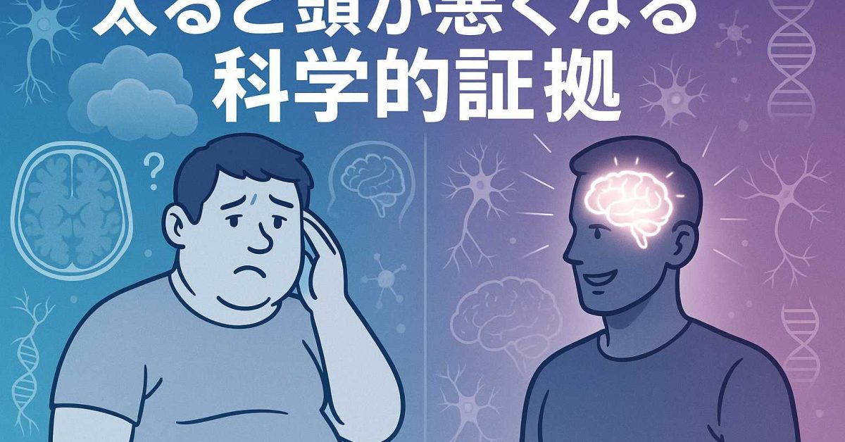 肥満が記憶力・集中力を下げる3つの科学的メカニズム
