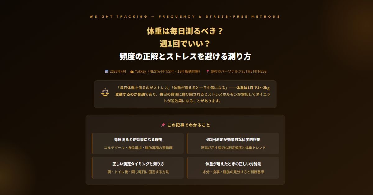 体重を毎日測る