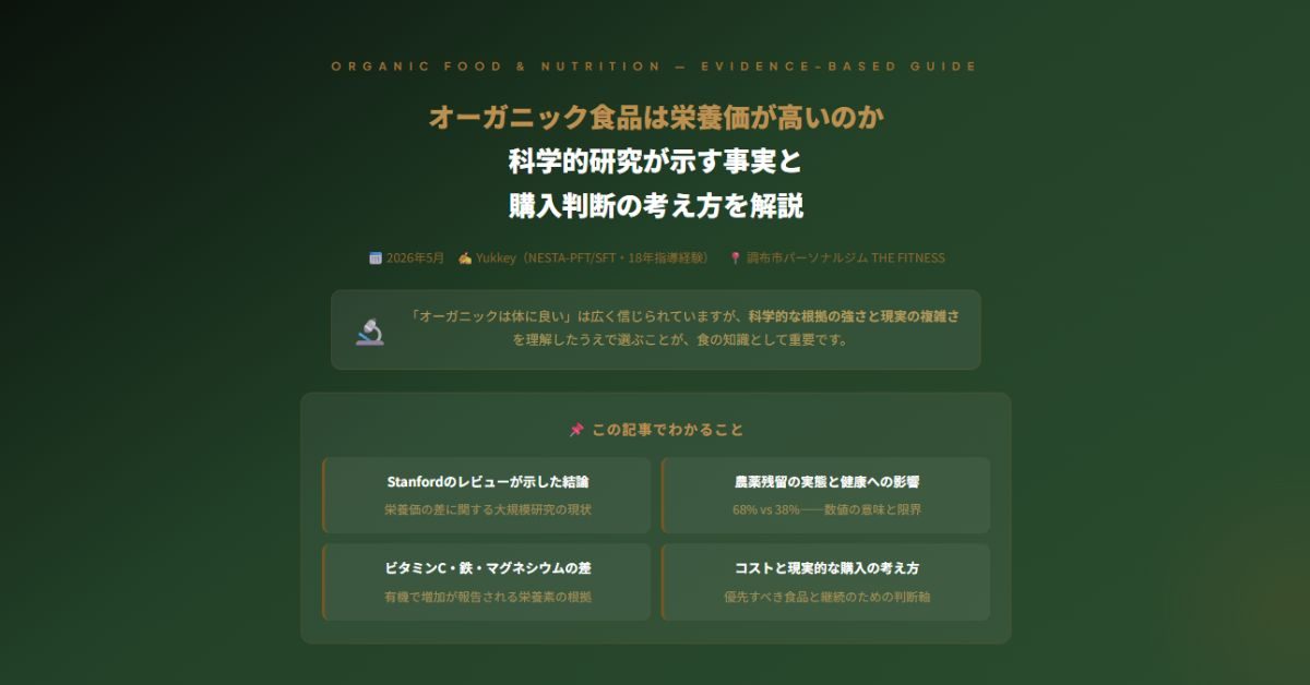 オーガニック食品は栄養価