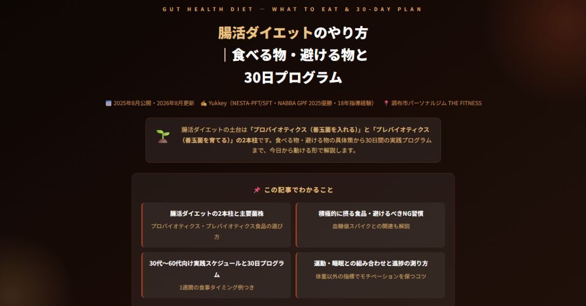 腸活ダイエットのやり方