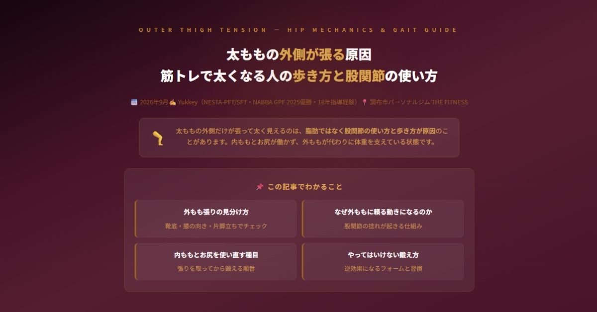 太ももの外側が張る原因