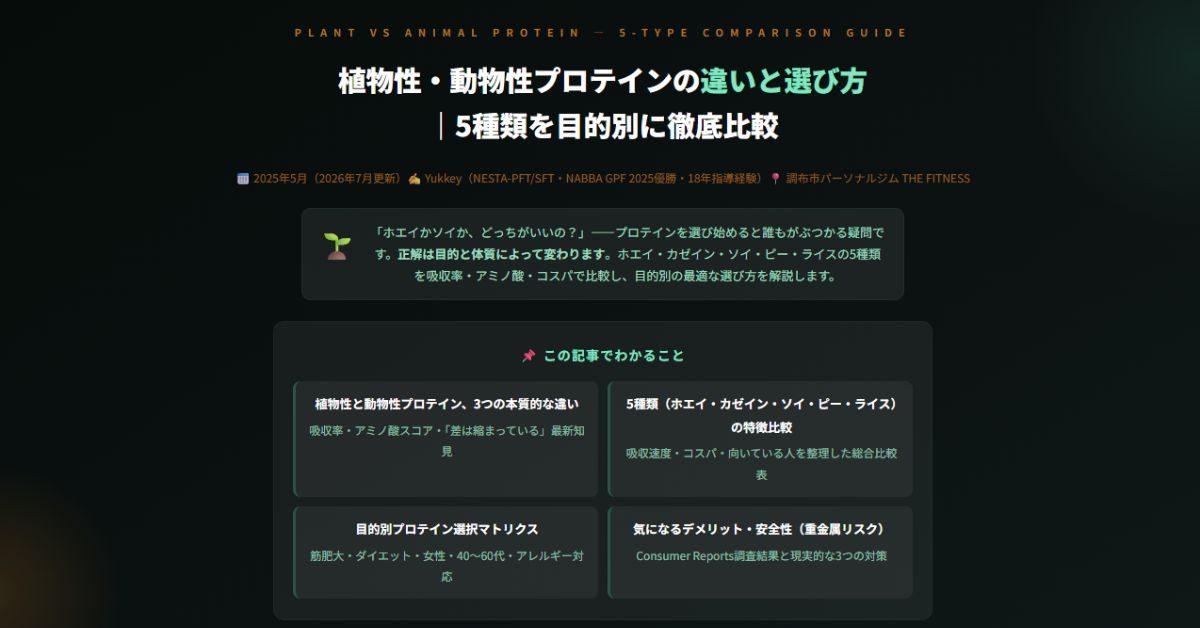植物性プロテインの選び方
