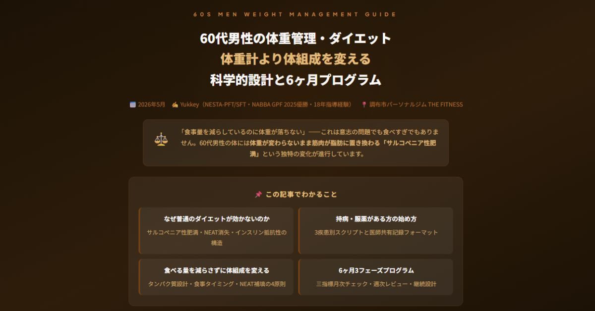 60代男性の体重管理・ダイエット