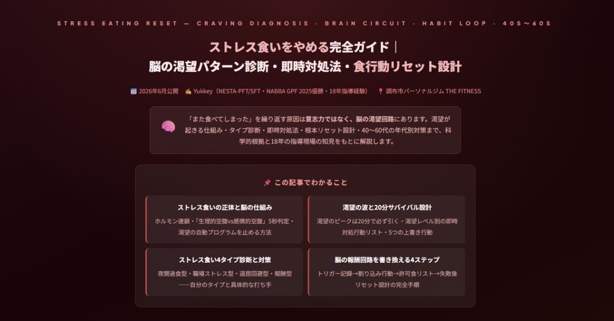 ストレス食いをやめる完全ガイド